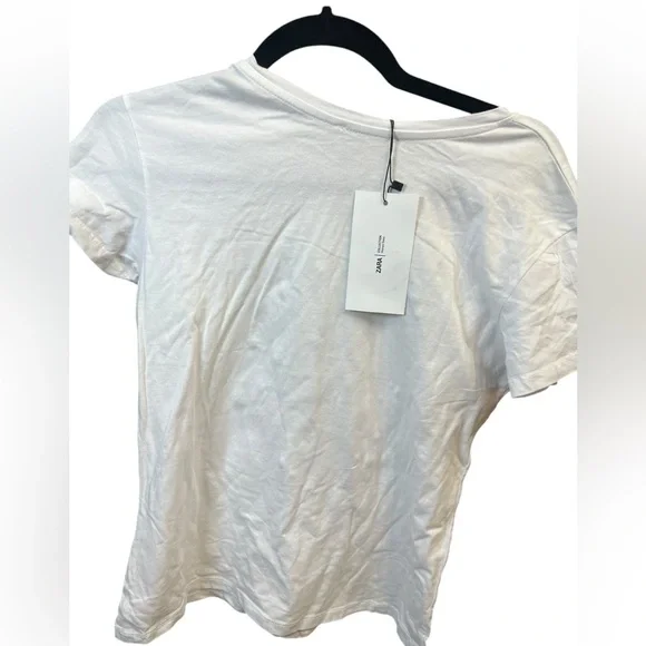 NWT Zara embroidered short sleeveT-shirt - Picture 4 of 5